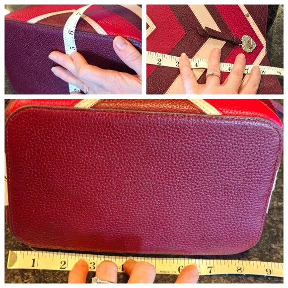 Kate Spade Pink and White Chevron Tote - Picture 14 of 16